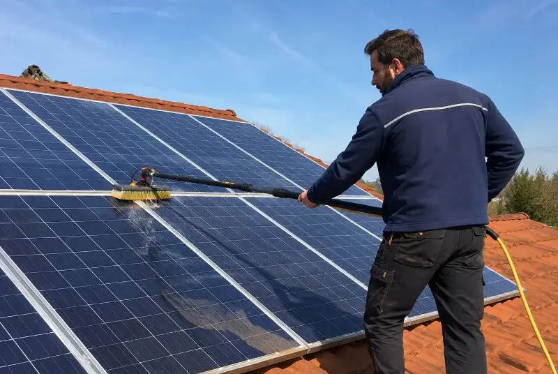 Nettoyage et entretien de panneaux solaires à Mérindol